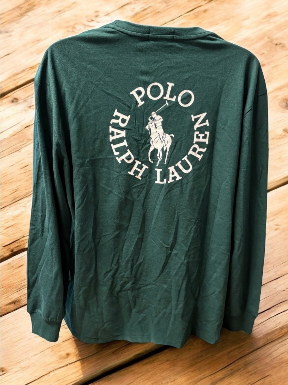 Ralph Lauren Classic Fit Soft Cotton Long Sleeve Crewneck Hunter Green XL
